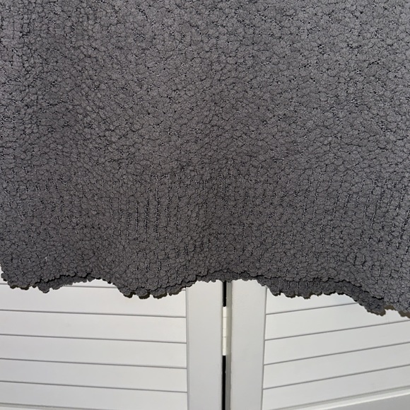 Merokeety women’s charcoal grey puffy sweater size small - Picture 2 of 5